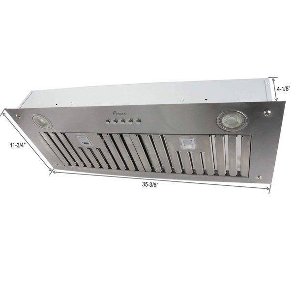 Awoco 36" 1000 CFM Ducted Insert Range Hood in Stainless Steel Wayfair